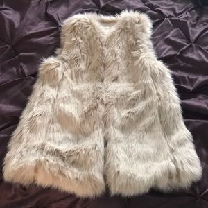 Faux fur vest